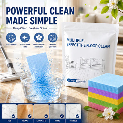🔥Water-Soluble Floor Cleaning Sheets-Powerful Dissolvable Floor Cleaning Sheets
