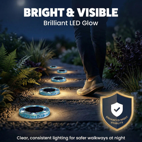 ✨ Hot Sale 60% OFF 丨🌙 Solar Mosaic Disk Garden Lights