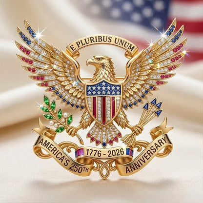US 250th Anniversary Brooch Pin-Celebrate 250 Years of American Freedom