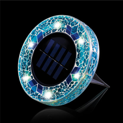 ✨ Hot Sale 60% OFF 丨🌙 Solar Mosaic Disk Garden Lights