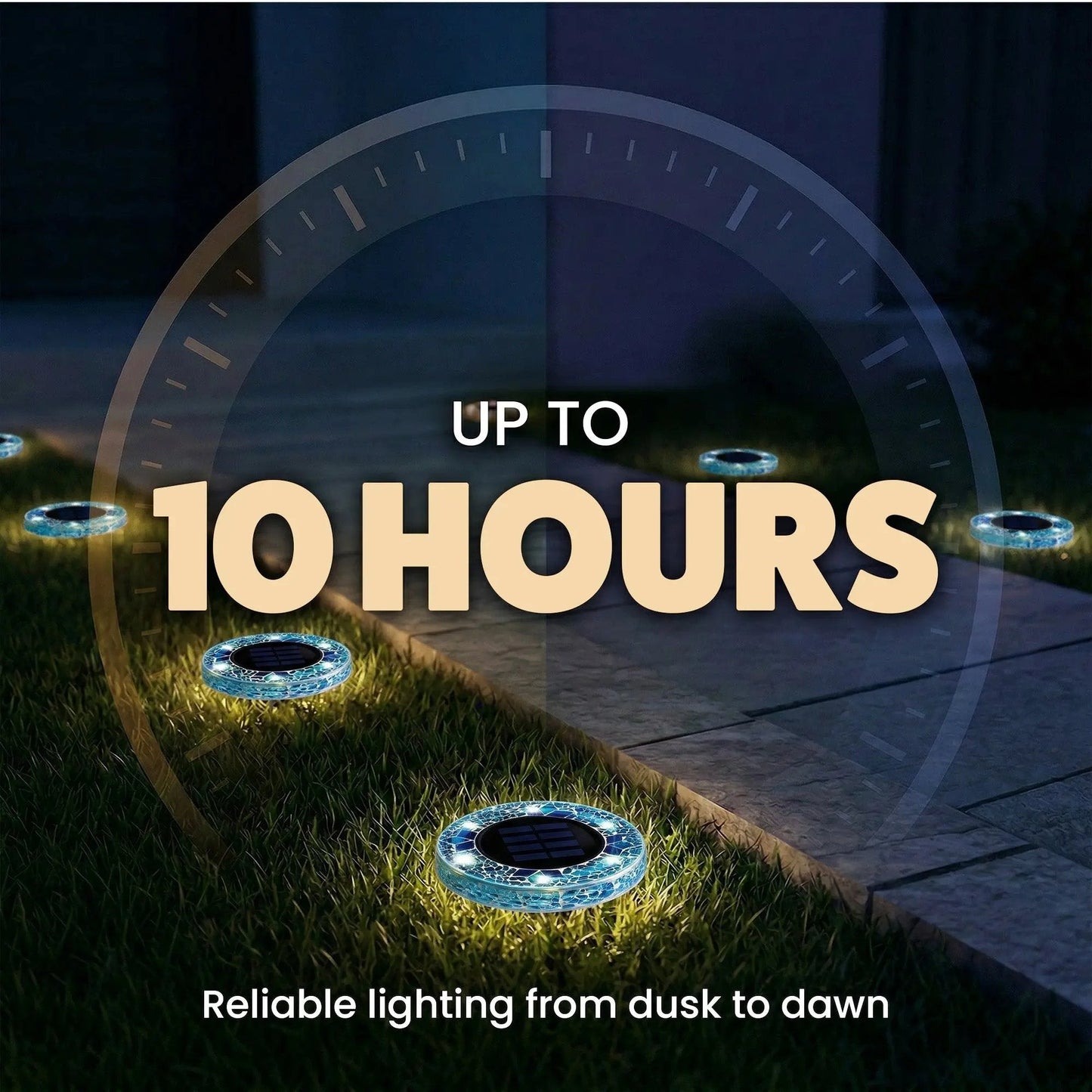 ✨ Hot Sale 60% OFF 丨🌙 Solar Mosaic Disk Garden Lights